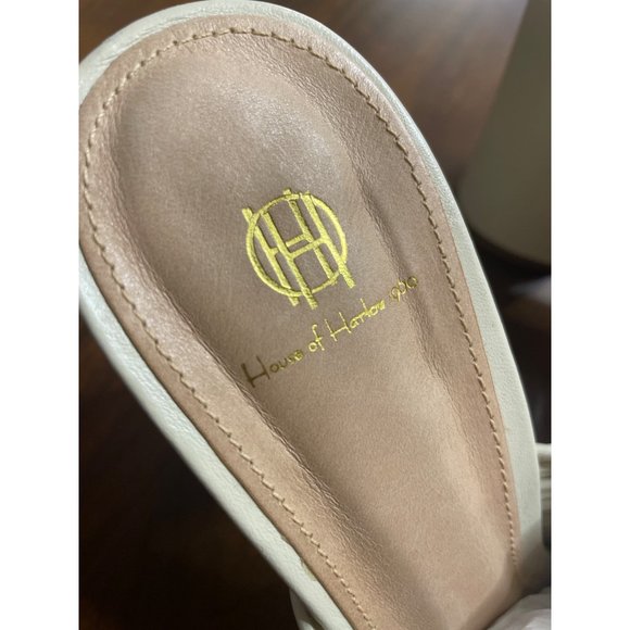 House of Harlow 1960 x REVOLVE Multi Strap Knotted Sandal Ivory 8 New with box - Picture 5 of 14